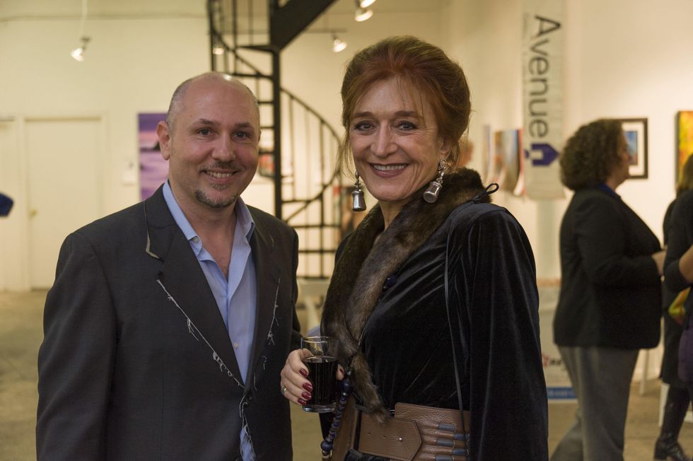 Nicola Parente and Raphaele at Art on the Avenue November 2013