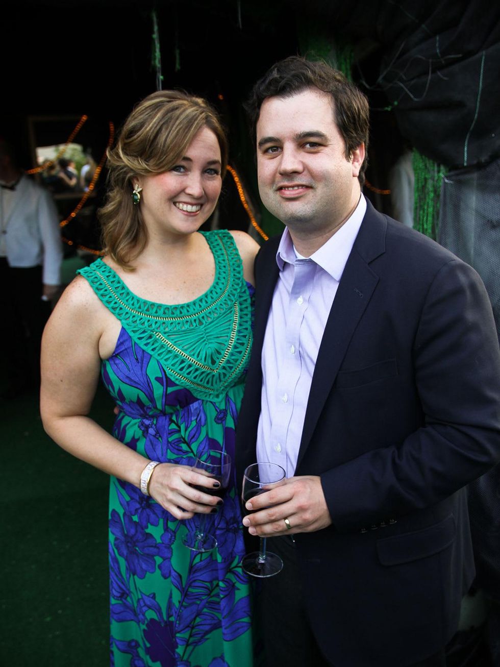 Nicole and Joey Romano at the Bill Viola Aurora Picture Show Award party October 2013