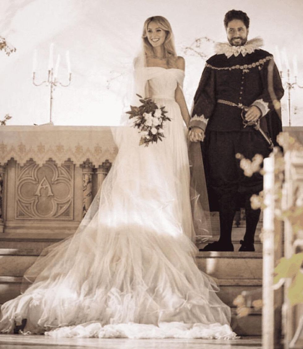 Nieves Zuberb\u00fchler wedding gown by Brandon Maxwell