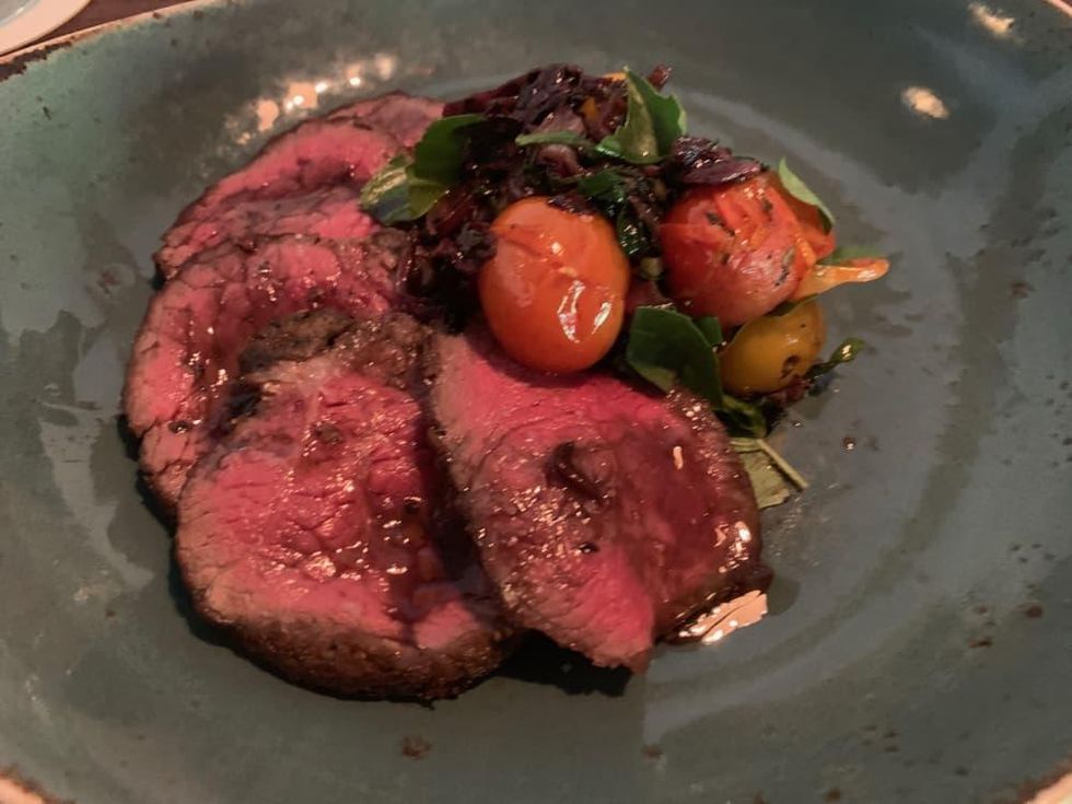 Night Heron pepper-crusted sirloin