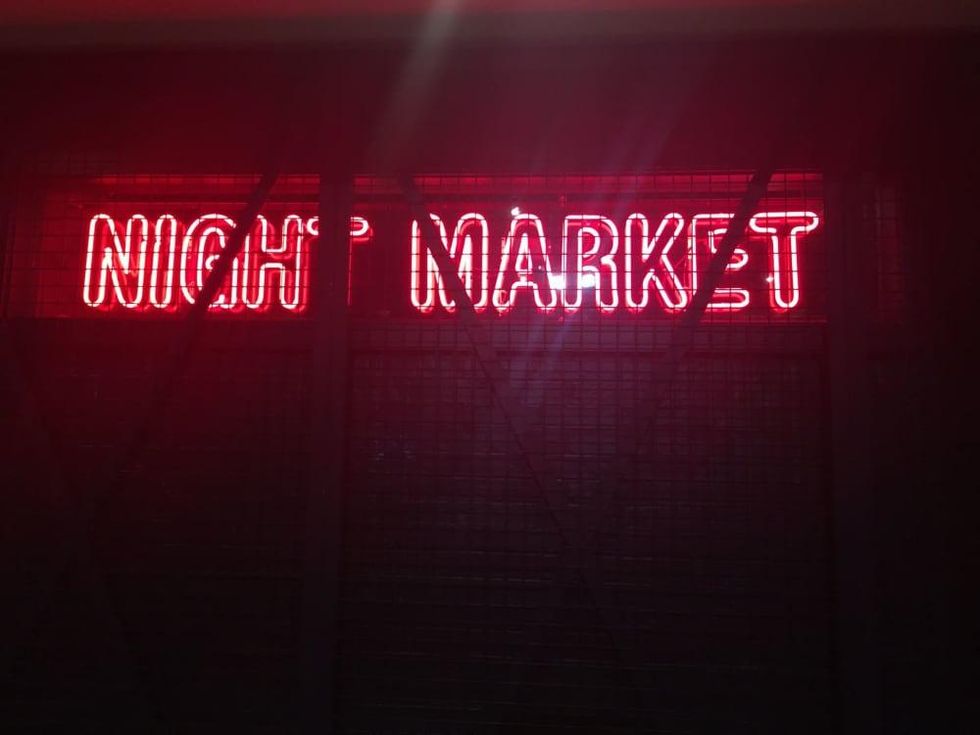 Night Market sign