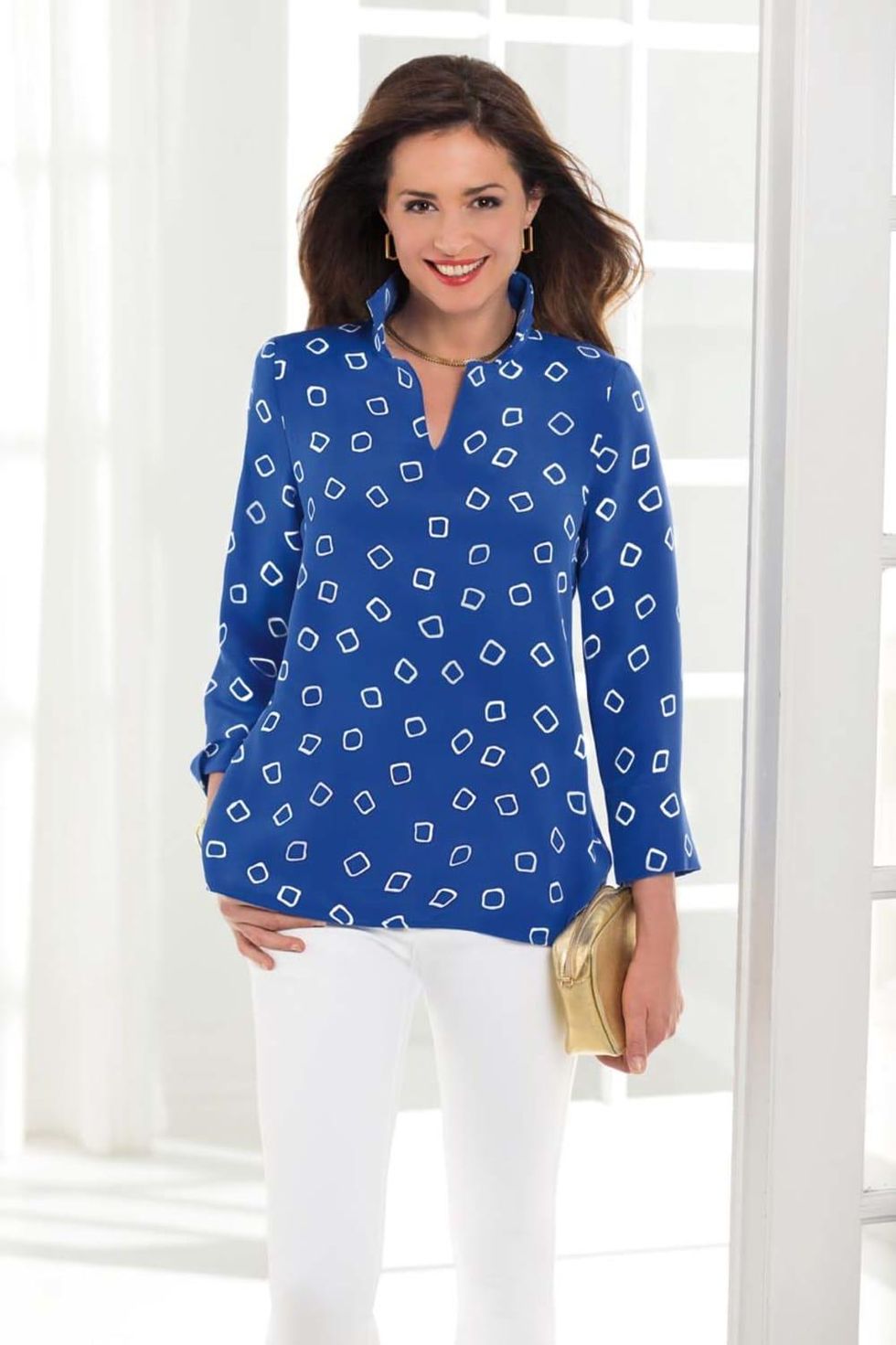 Nina McLemore printed tunic