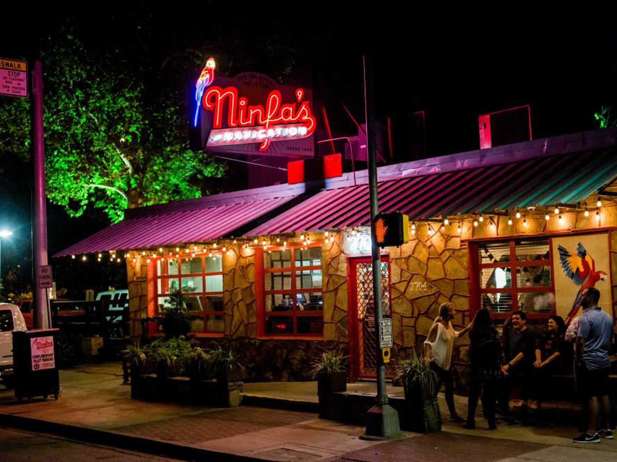 Ninfa's exterior night