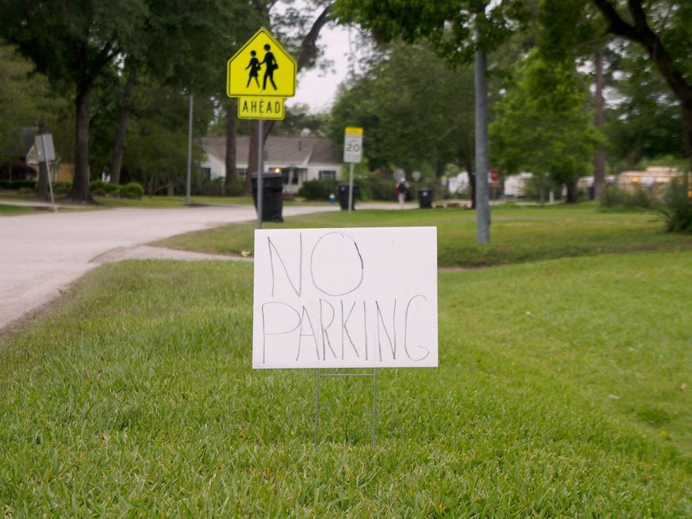 no parking signs Houston April 2013