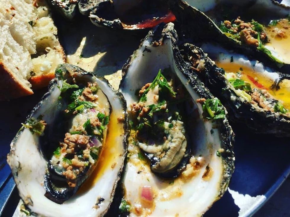 Nobie's roasted oysters