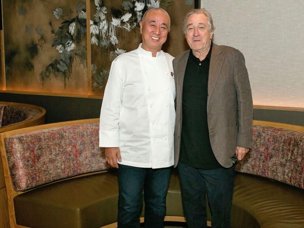 Nobu opening party Nobu Matsuhisa Robert De Niro