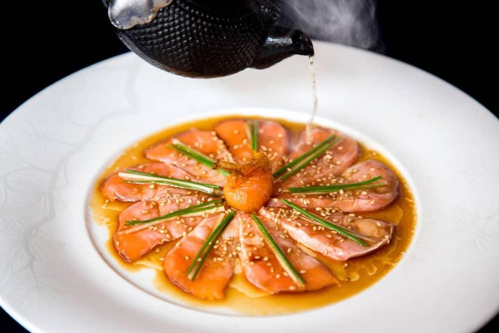 Nobu salmon sashimi