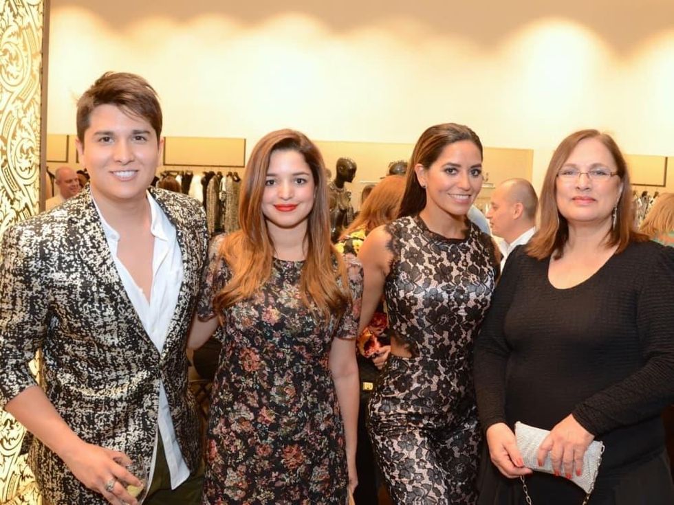 Noche de las Americas kick-off, Aug. 2016, Angel Woolsey, Vanessa Guzman, Adriana Calhoon, Lea Brown