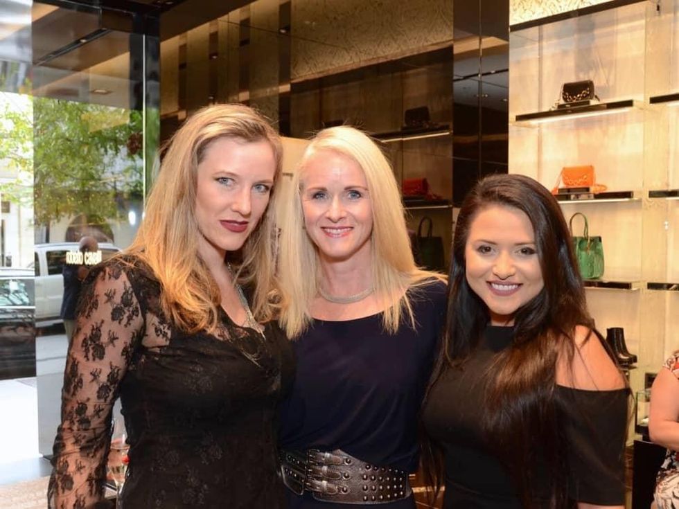 Noche de las Americas kick-off, Aug. 2016,Sally Lechin, Christine Tabrizi, Daisy Mendoza