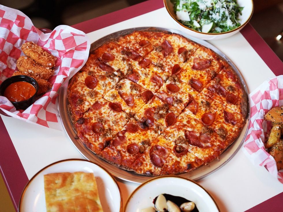 Nonno's Family Pizza Tavern food spread