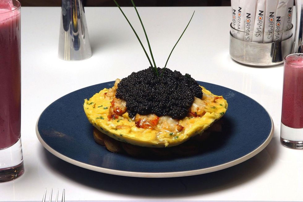 Norma's Zillion Dollar Lobster Frittata omlette with caviar
