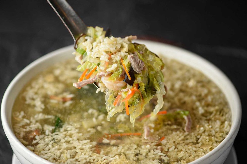 North China sizzling rice soup