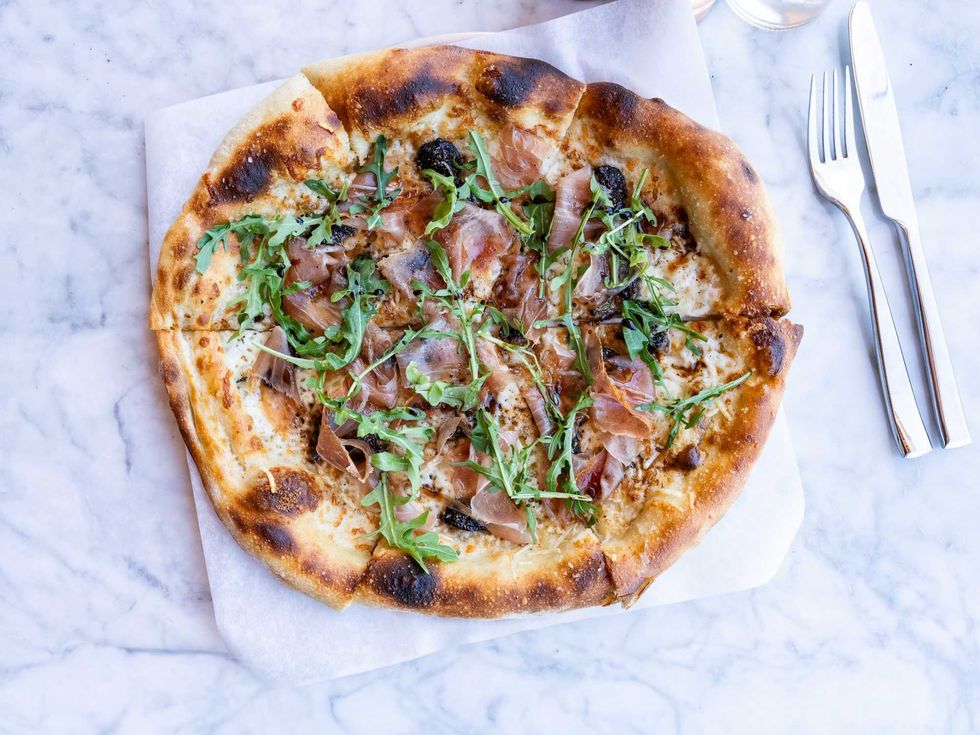 North Italia fig and proscuitto pizza.