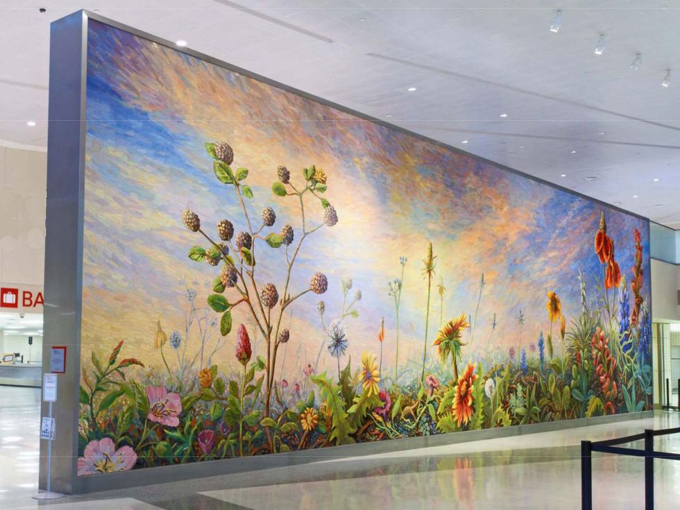 North Texas Sunrise by Dixie Friend Gay at Dallas Love Field Airport