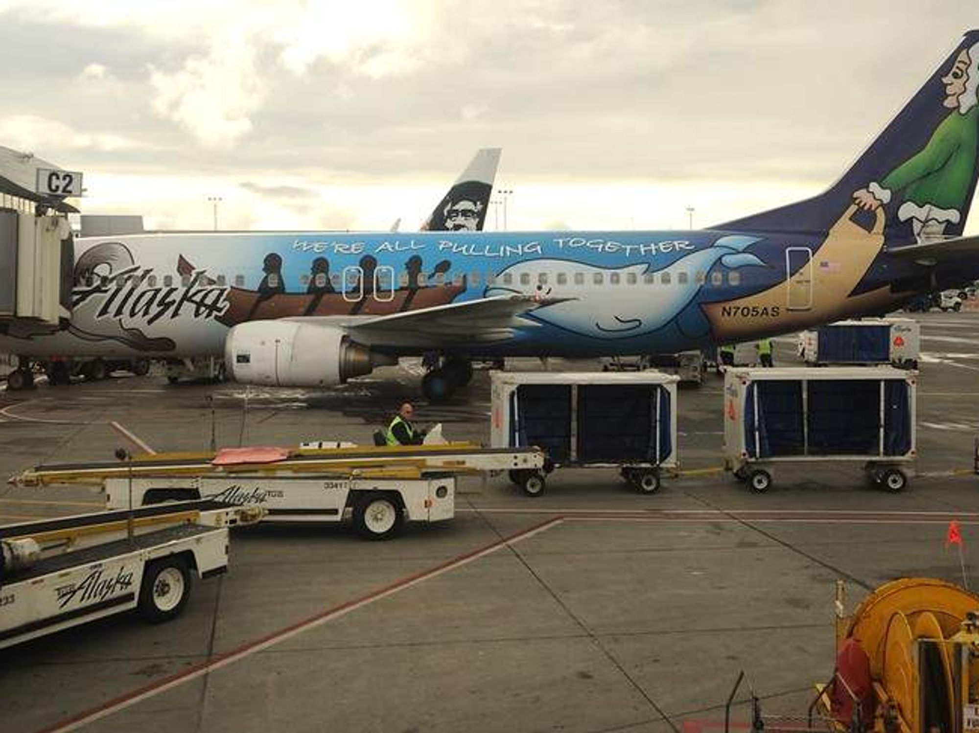 Not all Alaska Airlines planes are this cute