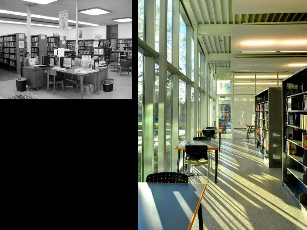 Oak Forest Library Houston bookshelves