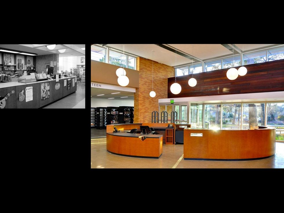 Oak Forest Library Houston entry