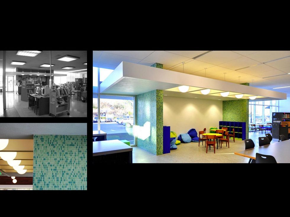 Oak Forest Library Houston reading area