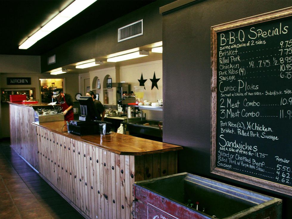 Oak Leaf Smokehouse, February 2013, menu