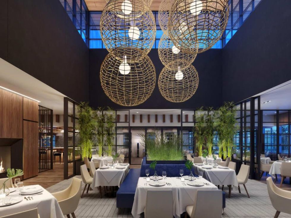 Ocean 48 dining room rendering