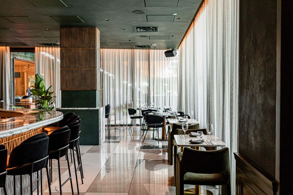 Okto restaurant interior