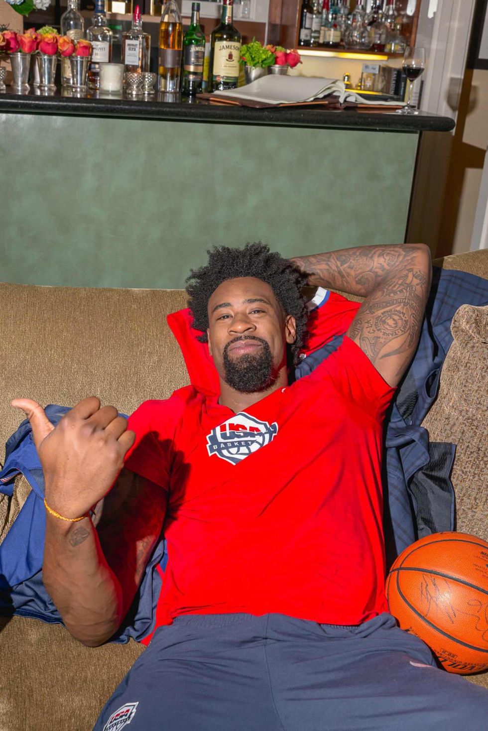 Olympic Basketball party 7/16, Hublot watch, DeAndre Jordan
