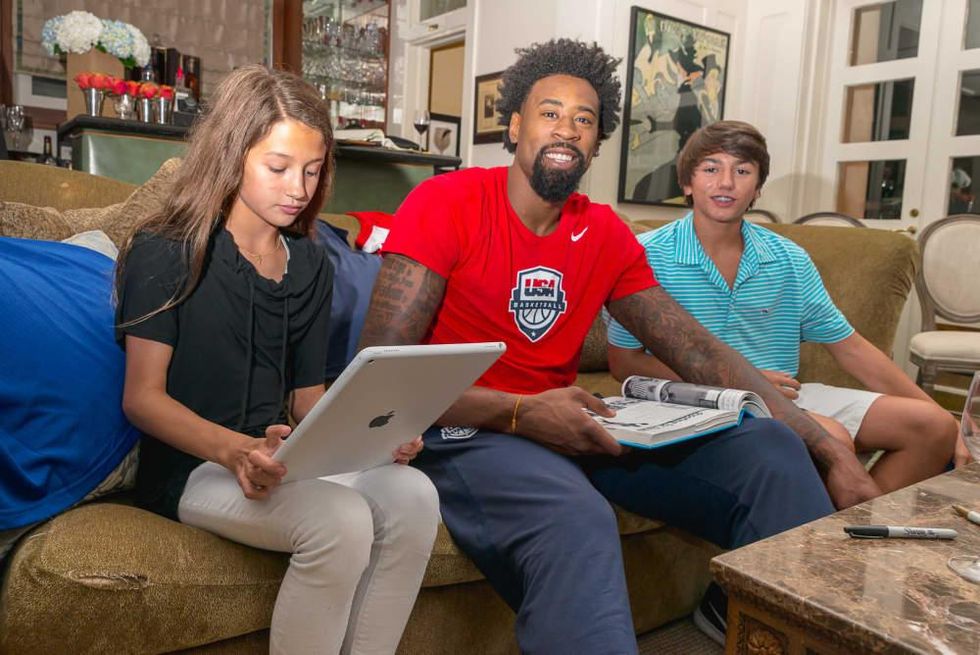 Olympic Basketball party 7/16, Hublot watch, Mia Bhatia, DeAndre Jordan, Drake Bhatia