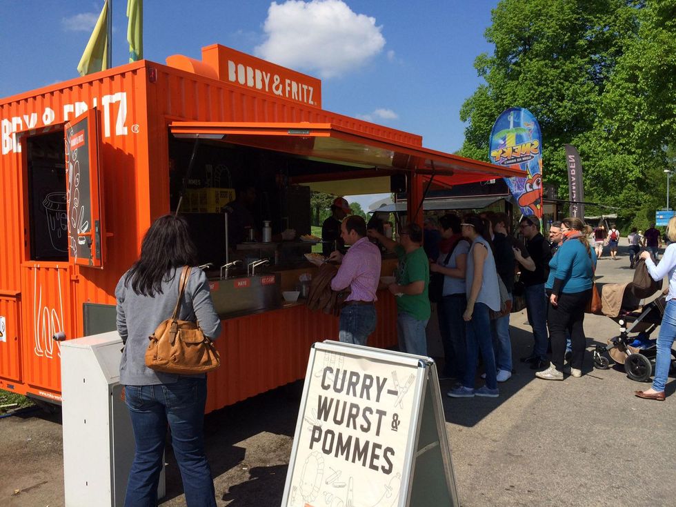Olympic Park Munich Currywurst truck