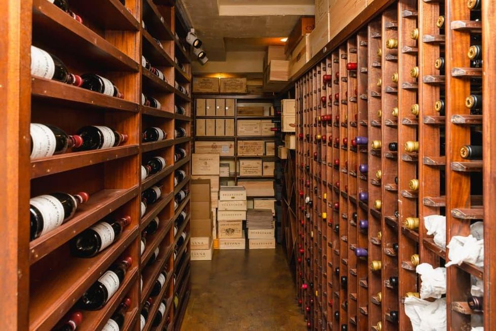 Olympics, Devinder Bhatia wine cellar 7/16