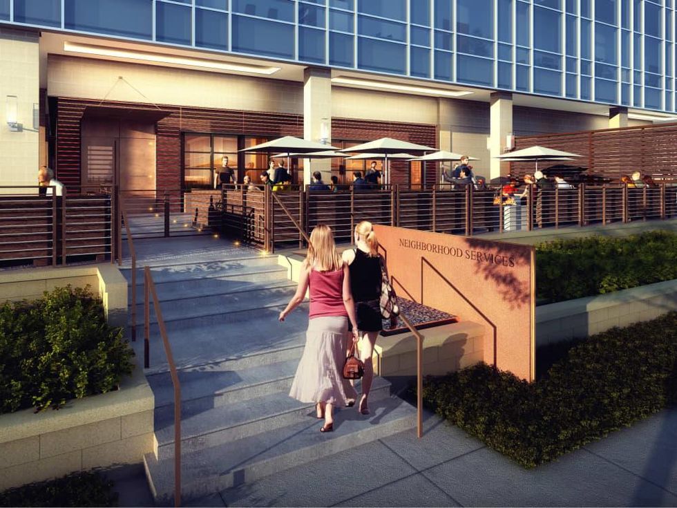 Omni Frisco hotel NHS Neighborhood Services rendering