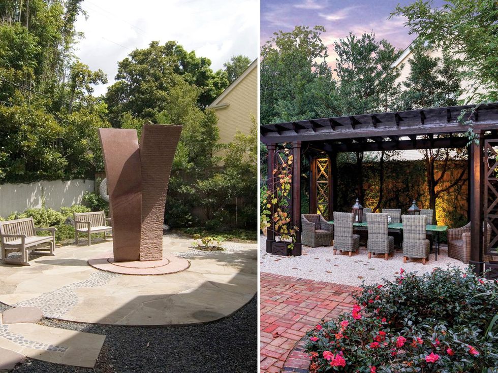 On the Market 2216 Chilton Road January 2015 back yard before and after