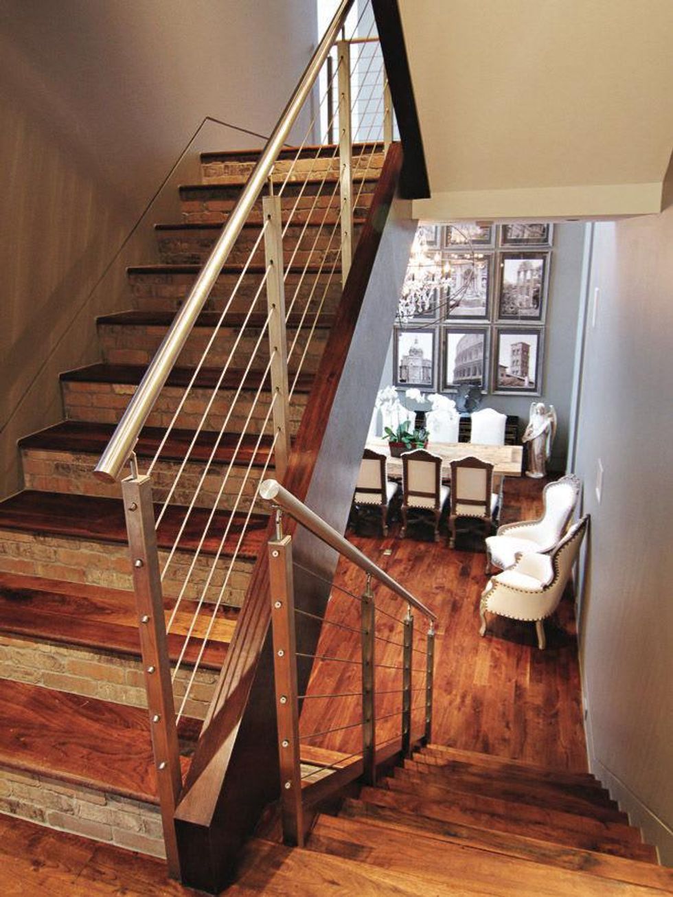 On the Market, 807 Welch, January 2013, stairs, staircase