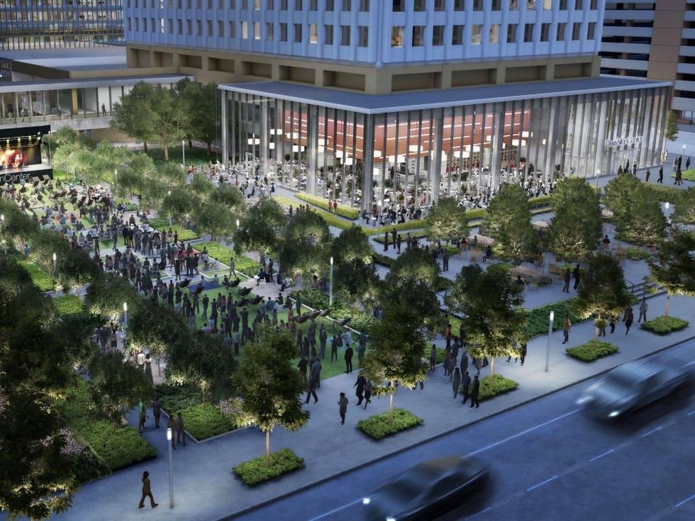 One Allen Center new green space