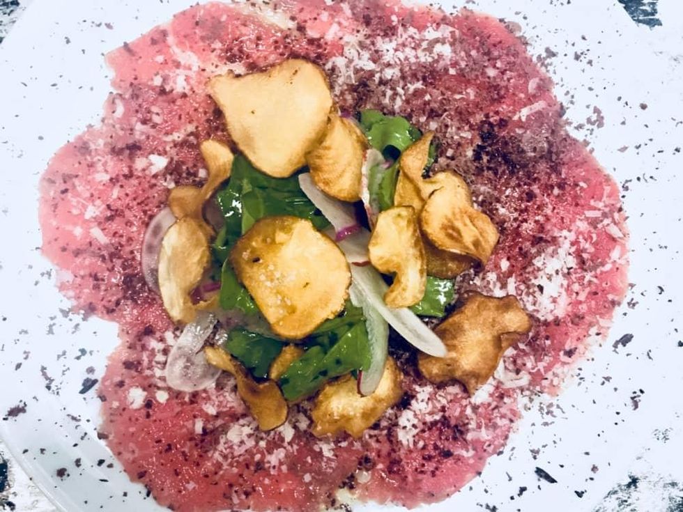 One Fifth 44 Farms beef carpaccio