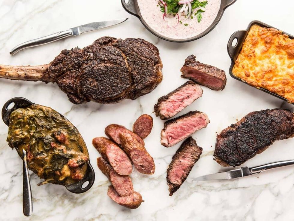 One Fifth Chris Shepherd steaks and sides