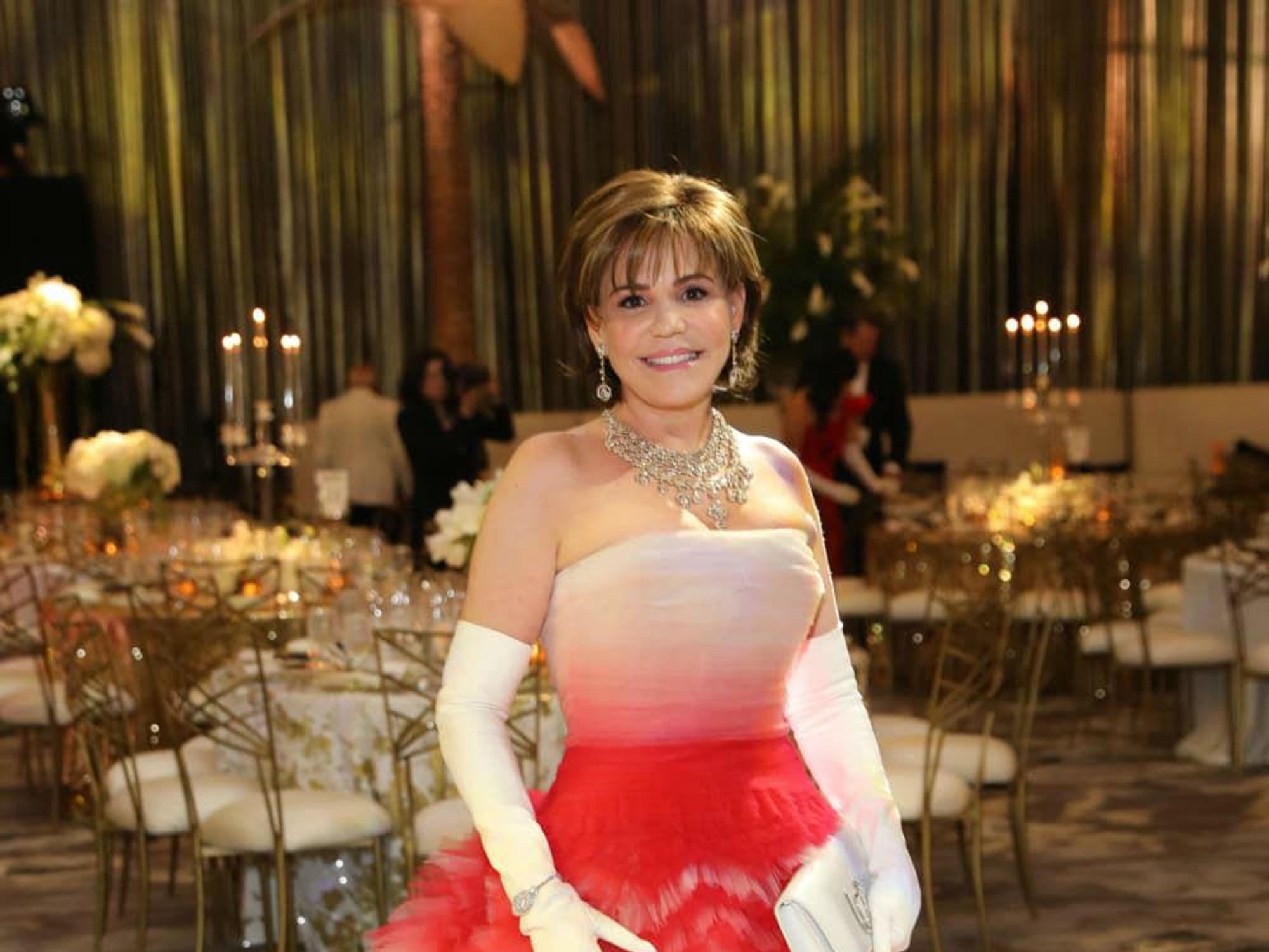 Opera Ball gowns Hallie Vanderhinder in Oscar de la Renta