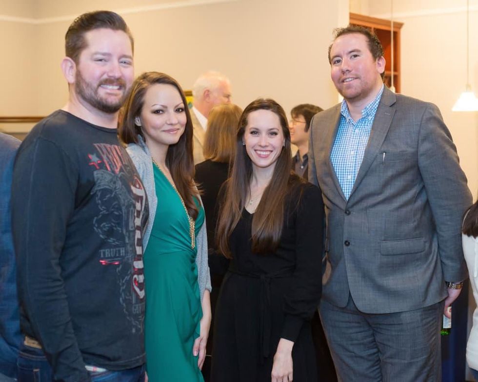 Opera in the Heights, Jan. 2016, Bravissimo, OITH_Bravissimo_Cocktail_Dan Mathena, Mariam Khalili, Marianne Terrell ,Jesse Soto