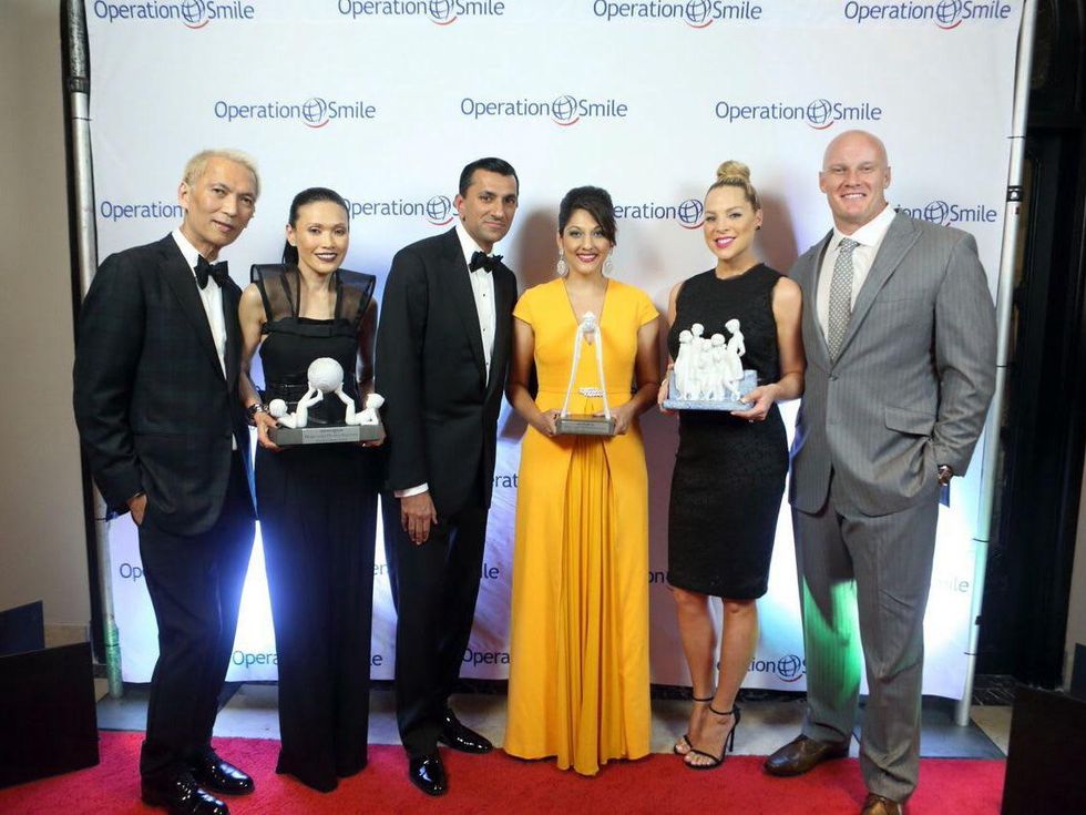 Operation Smile Gala 2015 Marc Nguyen, Duyen Nguyen, Ajay Khurana, Dr. Sippi Khurana, Jenny Myers, Chris Myers (ALL HONOREES)