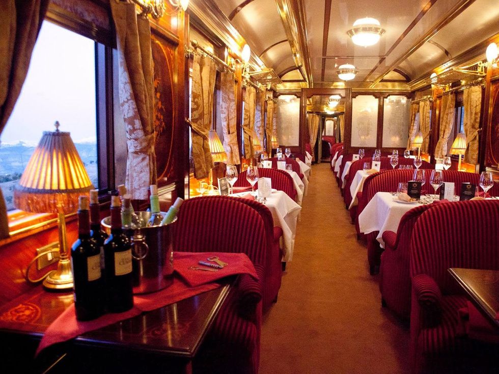Orient Express train dining room