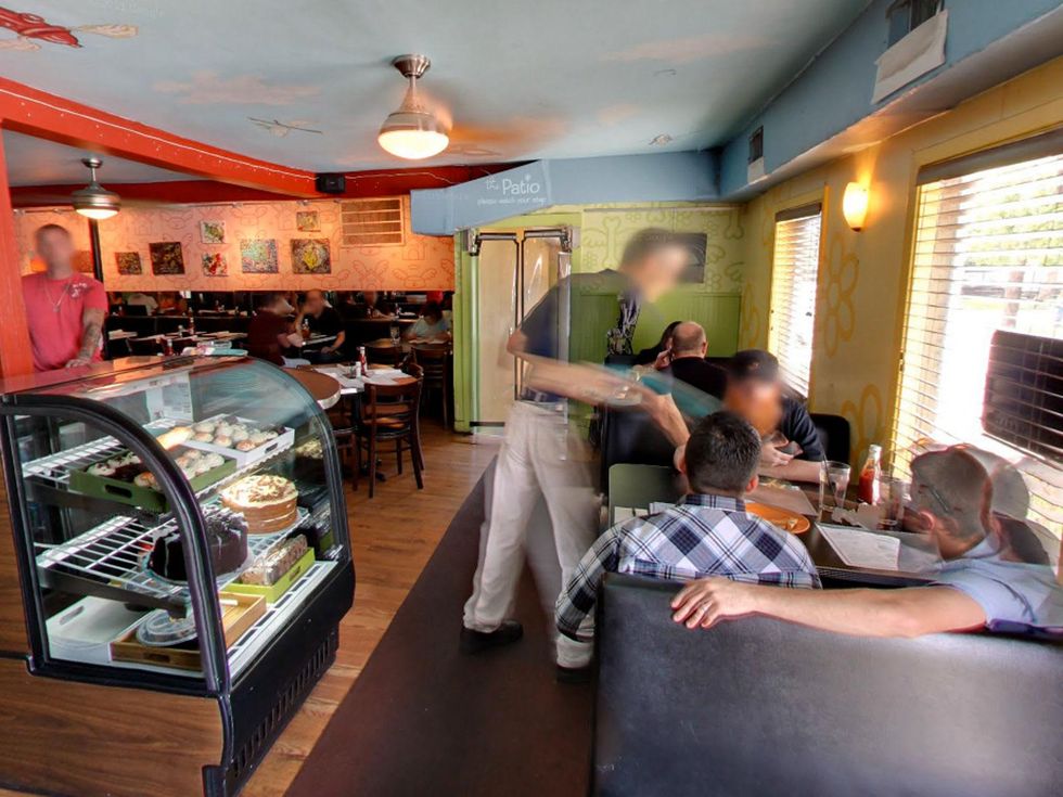 Original Barnaby's on Fairview interior with diner