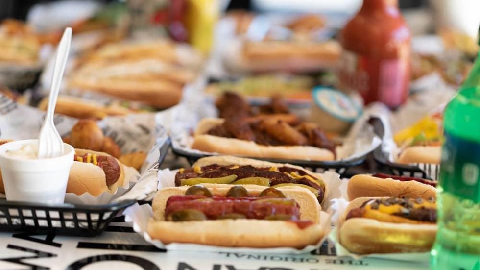 Original Hot Dog Factory spread
