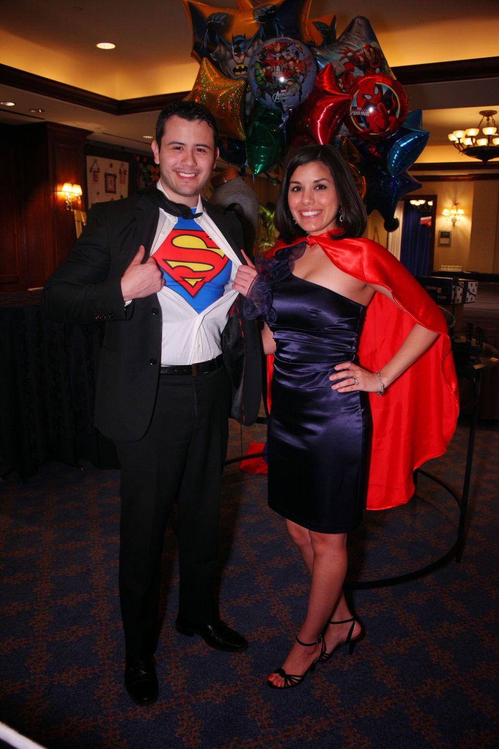 Orlando and Cindy Castaneda at Crossroads School's "Superhero Soiree" Gala February 2015