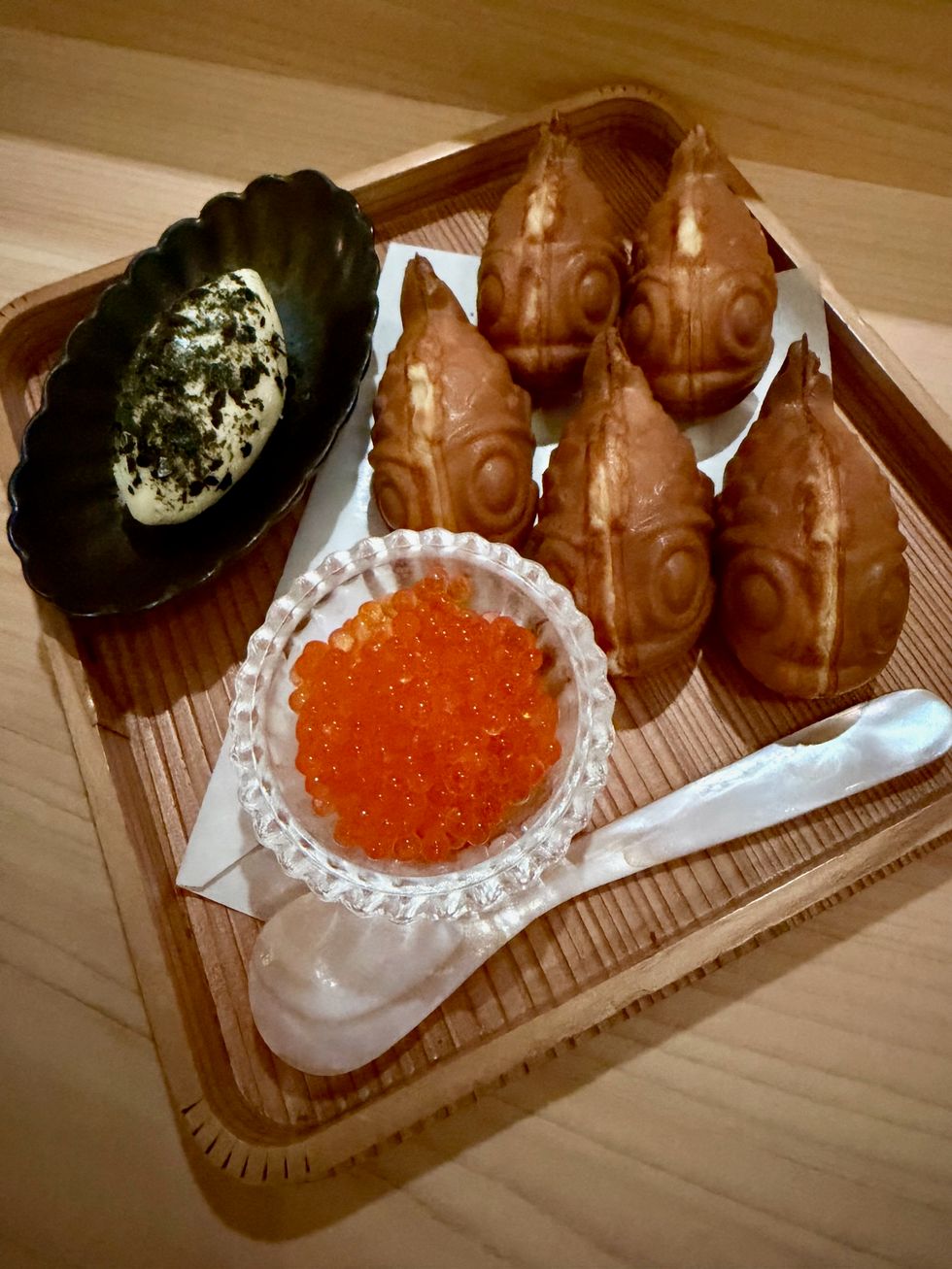 Oru trout roe taiyaki