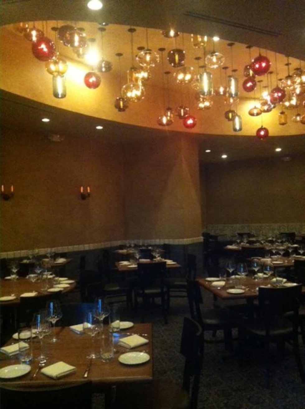 Osteria Mazzantini dining room August 2013