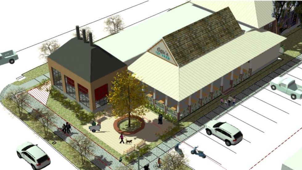 Otto's Barbecue Aerial rendering