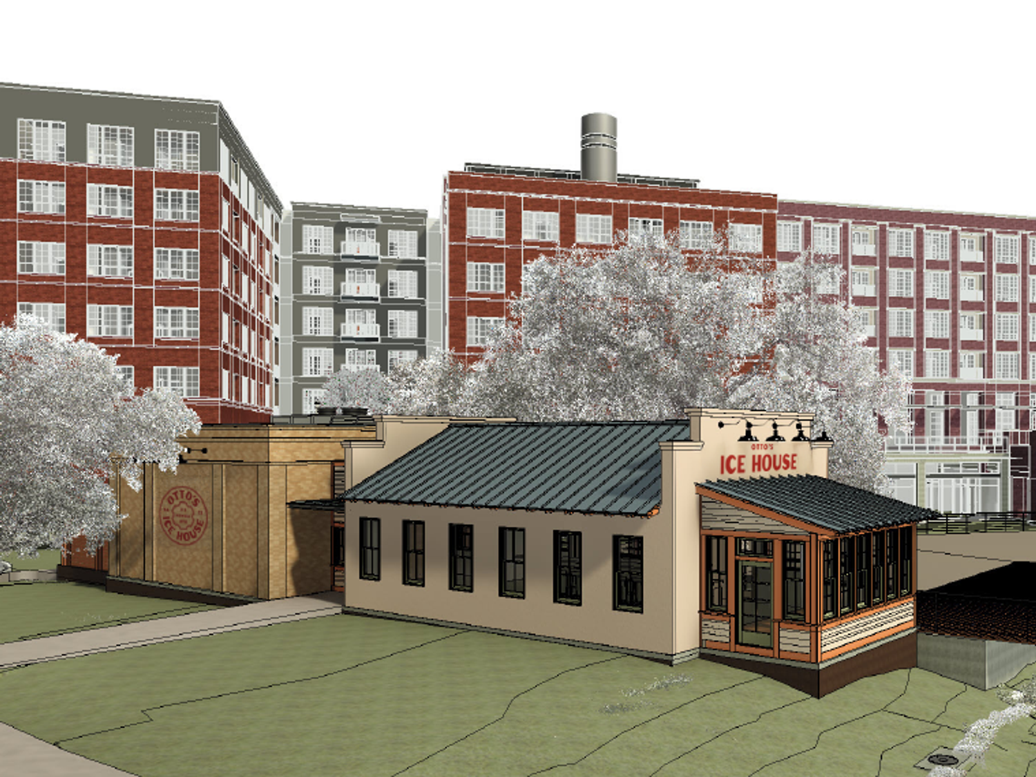 Otto's Ice House San Antonio rendering