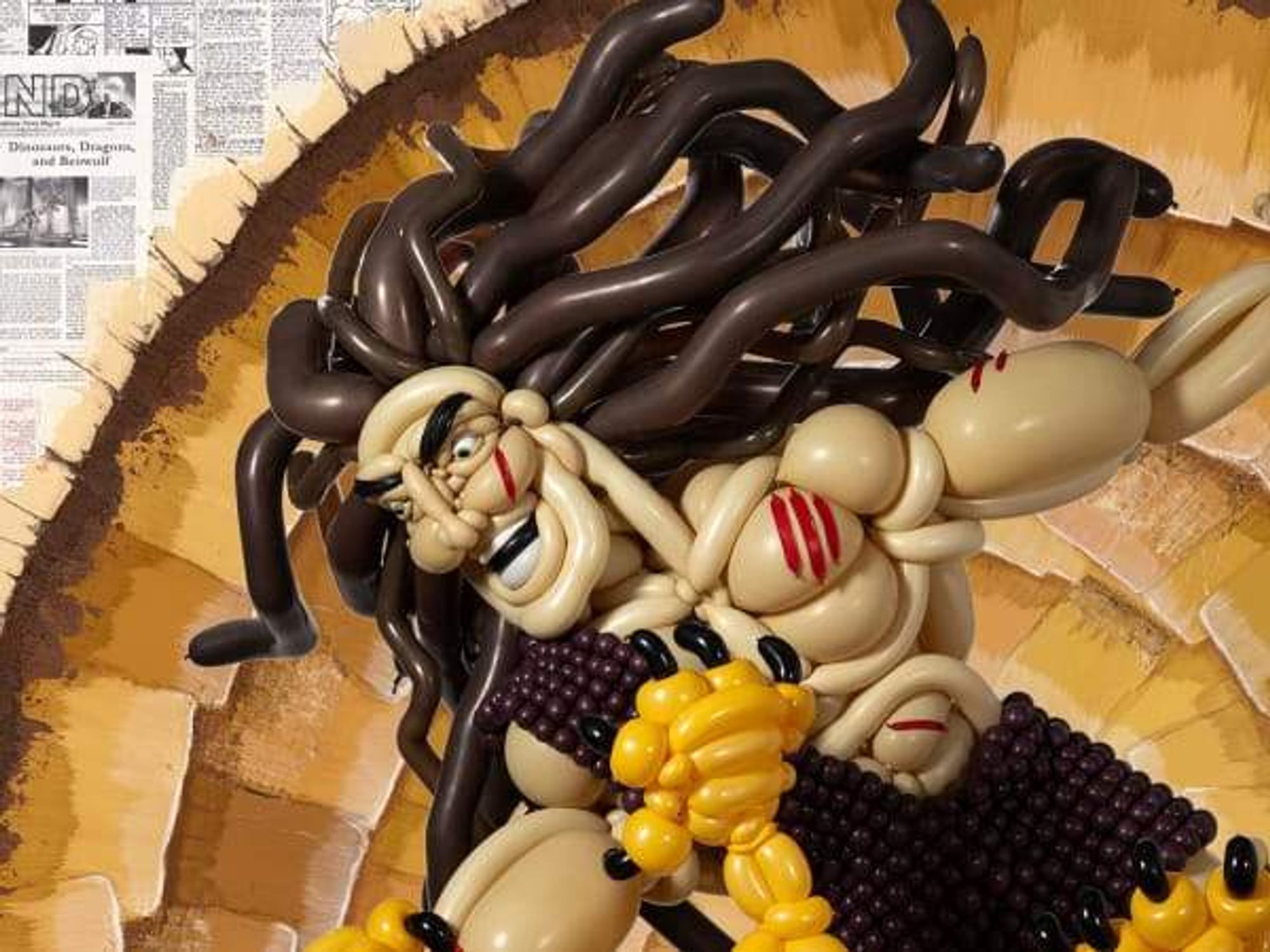 Out Of The Strong, Something Sweet - a fine art balloon sculpture exhibition by DJ Morrow