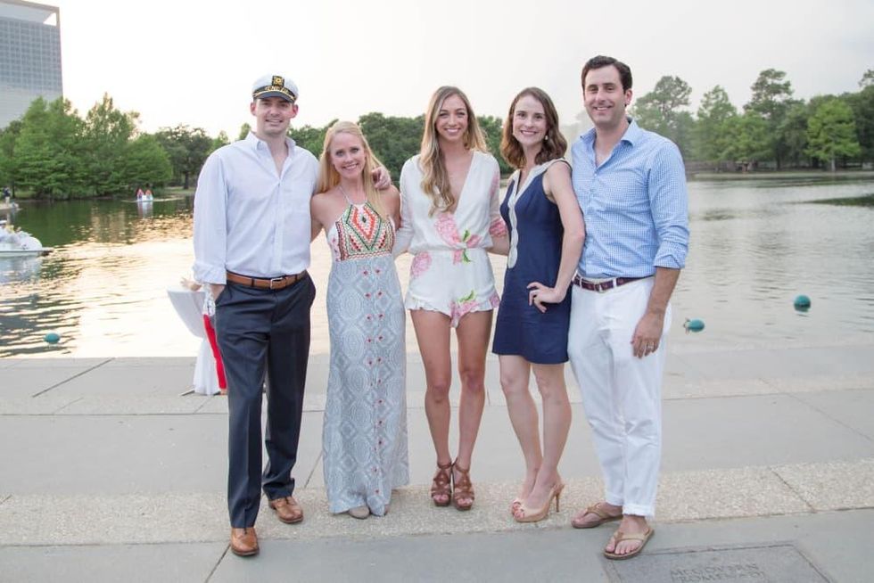 Overboard with Urban Green chairs Brian Waters, Holly Waters, Julia Alston, Laura Borland, Seth Borland