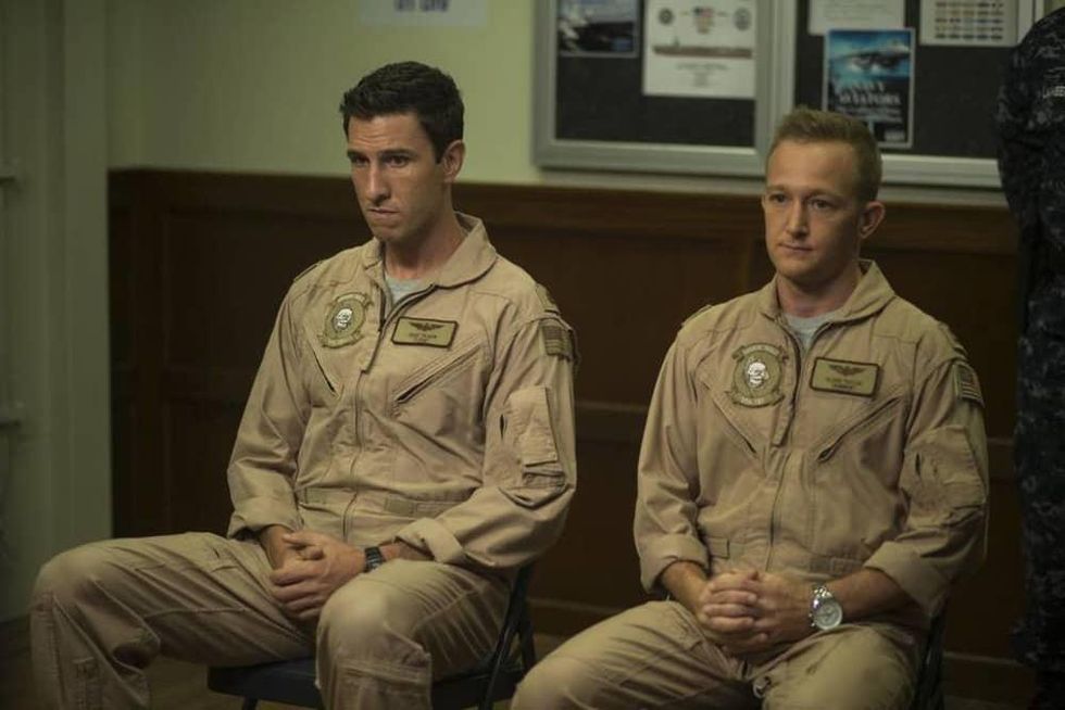 Pablo Schreiber and Eric Ladin co-star in the HBO series The Brink