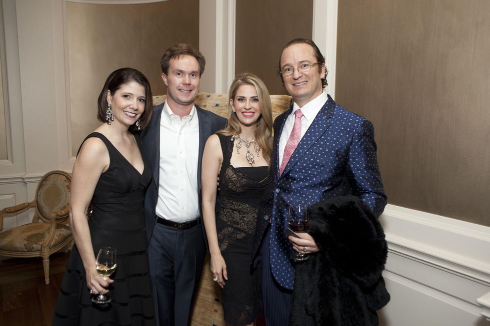 Paige and Bob Martin, from left, Lauren Freeman and Dr. Forrest Roth at the SIRE Under the Stars event April 2014